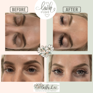 lash lift and tint at Bella Lei